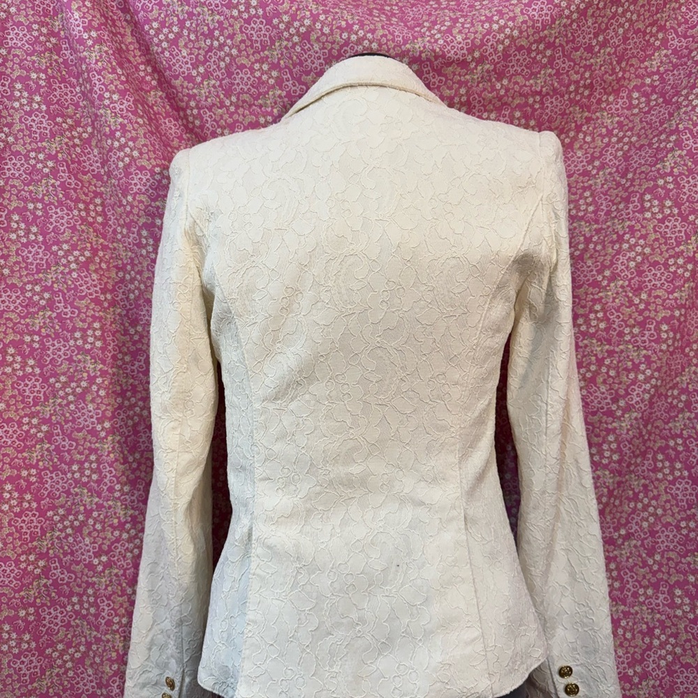 Smythe White and Black Blazer Tailored Suit Jacket - Picture 5 of 8